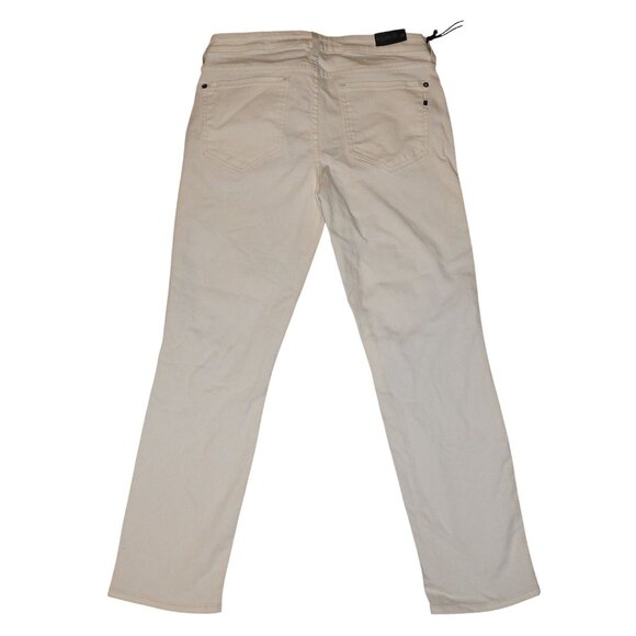 NWT Genetic Womens Jeans 30 White Pockets Matchstick Crop Skinny Straight Denim - Picture 16 of 16